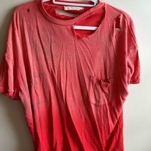Free People distressed tshirt